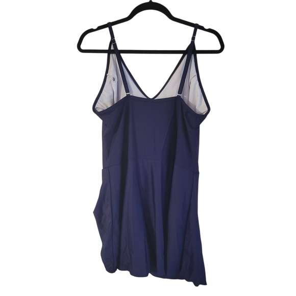 Elegant Navy Blue Women's Swimsuit Plus Size Size 3X - Picture 4 of 7